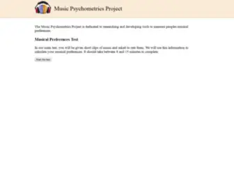 MusicPsychometrics.org(MusicPsychometrics) Screenshot