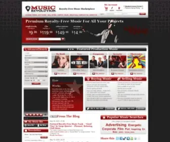 Musicrevolution.com(Royalty-Free Music from MusicRevolution) Screenshot
