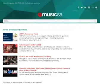 Musicsa.com.au(Music SA) Screenshot