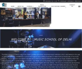 Musicschoolofdelhi.com(Music School of Delhi) Screenshot
