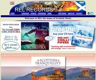 Musicscottish.com(REL Records Scottish music) Screenshot