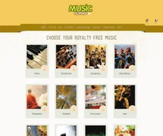 Musicscreen.org(Royalty Free Music By MusicScreen) Screenshot
