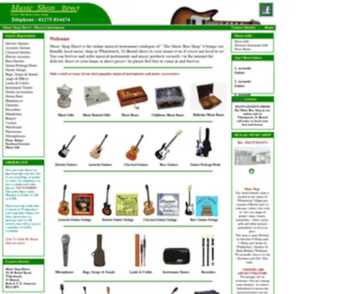 Musicshopdirect.co.uk(Guitars) Screenshot