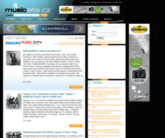 Musicsite.cz(První český hudební server) Screenshot