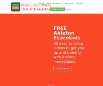 Musicsoftwaretraining.com(Music Software Training & Ableton Live Tutorials) Screenshot