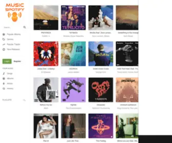 Musicspotify.com(Smart music discovery) Screenshot