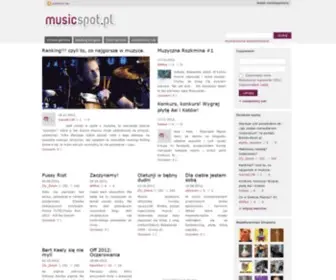 Musicspot.pl(Muzyczna platforma blogowa) Screenshot