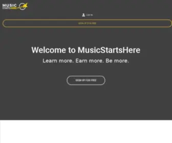 Musicstartshere.org(Home) Screenshot