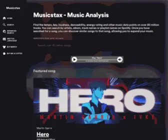 Musicstax.com(Get the BPM) Screenshot