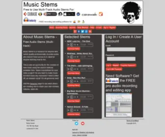 Musicstems.org(Music Stems) Screenshot