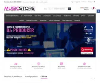 Musicstoreitalia.com(MUSIC STORE ITALIA) Screenshot