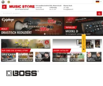 Musicstorekoeln.de(MUSIC STORE professional) Screenshot