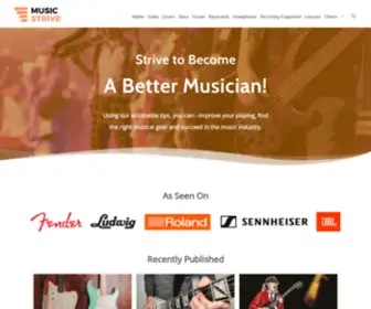 Musicstrive.com(Striving to Become a Better Musician) Screenshot