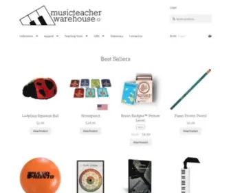 Musicteacherwarehouse.com(T-Shirts and Teaching Tools for Music Teachers and Students) Screenshot