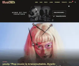 Musictech.com(Music Production and Innovation) Screenshot