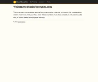Musictheorysite.com(Treble, Bass, Alto, and Tenor Clefs in Music Reading and Notation) Screenshot