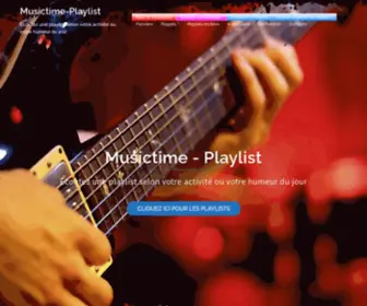 Musictime-Playlist.com(Playlists de musique en ligne) Screenshot