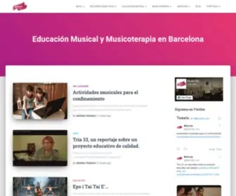 Musictip.net(Inicio • Educación Musical Integrativa) Screenshot