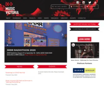 MusicVictoria.com.au(Music Victoria) Screenshot