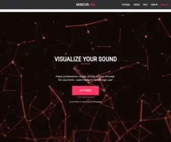 MusicVid.org(Free online visualizer) Screenshot