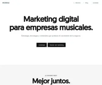 Musicwalkers.club(Marketing digital para empresas musicales) Screenshot