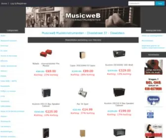 Musicweboutlet.com(MusicweB Muziekinstrumenten) Screenshot