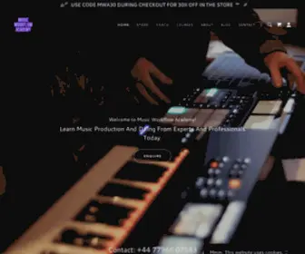 Musicworkflowacademy.com(Music Workflow Academy) Screenshot