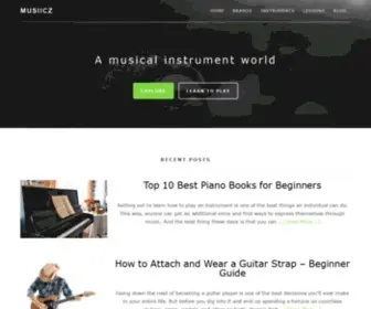 Musiicz.com(A musical instrument world) Screenshot