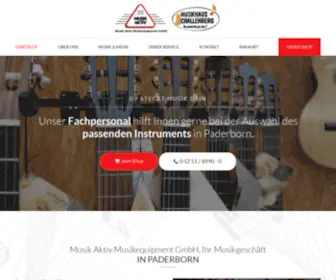 Musik-Aktiv-Paderborn.de(Musikgeschäft in Paderborn) Screenshot