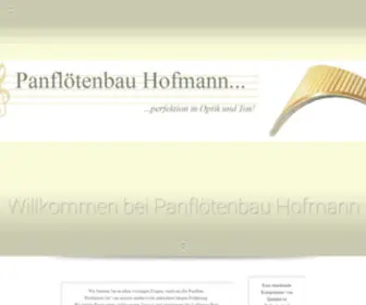 Musik-Hofmann.info(Herzlich Willkommen bei Panflötenbau Hofmann. Zamfir by Hofmann) Screenshot