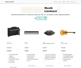 Musik-Lienhard.de(Musikinstrumente München) Screenshot