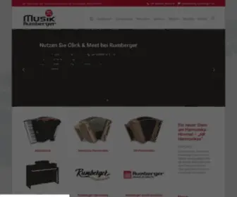 Musik-Rumberger.de(Musikinstrumente und Beschallungsanlagen) Screenshot