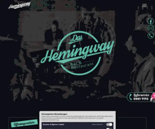 Musikcafe-Hemingway.de(Das Hemingway) Screenshot