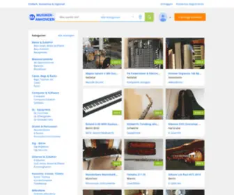 Musiker-Annoncen.de(Gebrauchte Musikinstrumente kaufen & verkaufen) Screenshot