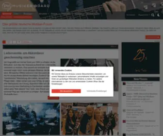 Musiker-Board.de(Das größte Musiker) Screenshot