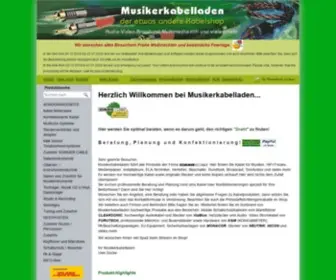 Musikerkabelladen.de(Der etwas andere Kabelshop) Screenshot