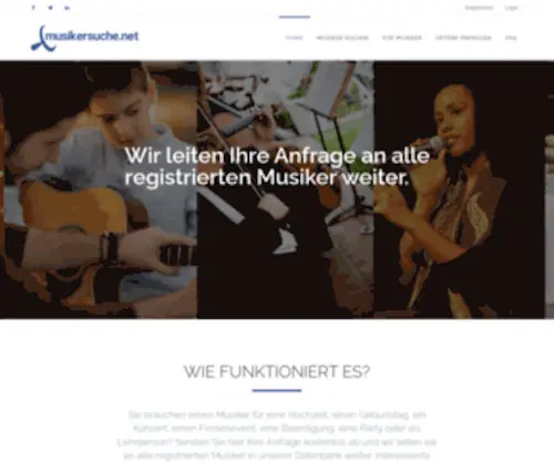 Musikersuche.net(Das Musikersuchportal) Screenshot