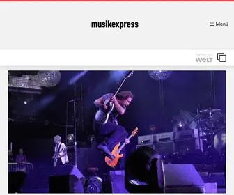 Musikexpress.de(Musikexpress) Screenshot