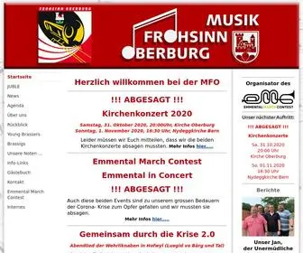 Musikfrohsinn.ch(Die Brass Band am Tor zum Emmental) Screenshot