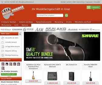 Musikhammer.at(Musik Hammer Onlineshop) Screenshot