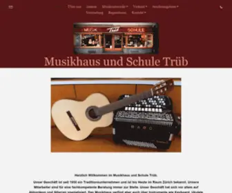 Musikhaus-Trueb.ch(Musikhaus Trueb) Screenshot