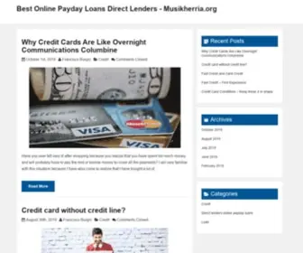 Musikherria.org(Best Online Payday Loans Direct Lenders) Screenshot