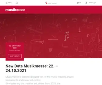 Musikmesse.com(Creative hotspot for musicians and music lover) Screenshot