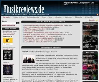 Musikreviews.de(Metal und Rock) Screenshot