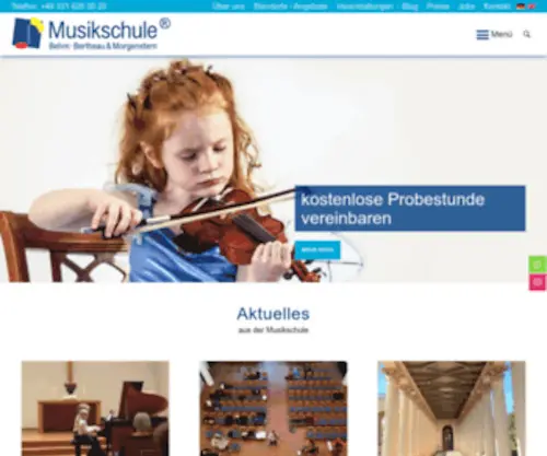 Musikschule-Potsdam.de(Musikschule Behm) Screenshot