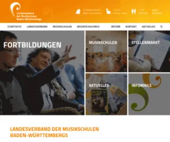 Musikschulen-BW.de(Startseite) Screenshot