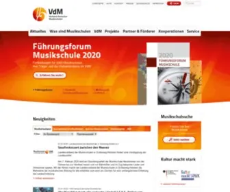 Musikschulen.de(Verband deutscher Musikschulen e.V) Screenshot