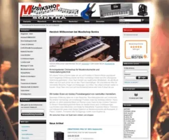 Musikshop-Sontra.de(Bühnendekoration) Screenshot