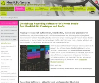 Musiksoftware.net(Recording Software) Screenshot