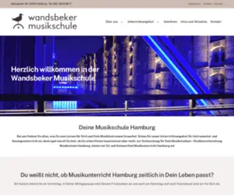 Musikstudio-Wandsbek.de(Musikschule Hamburg Wandsbek) Screenshot